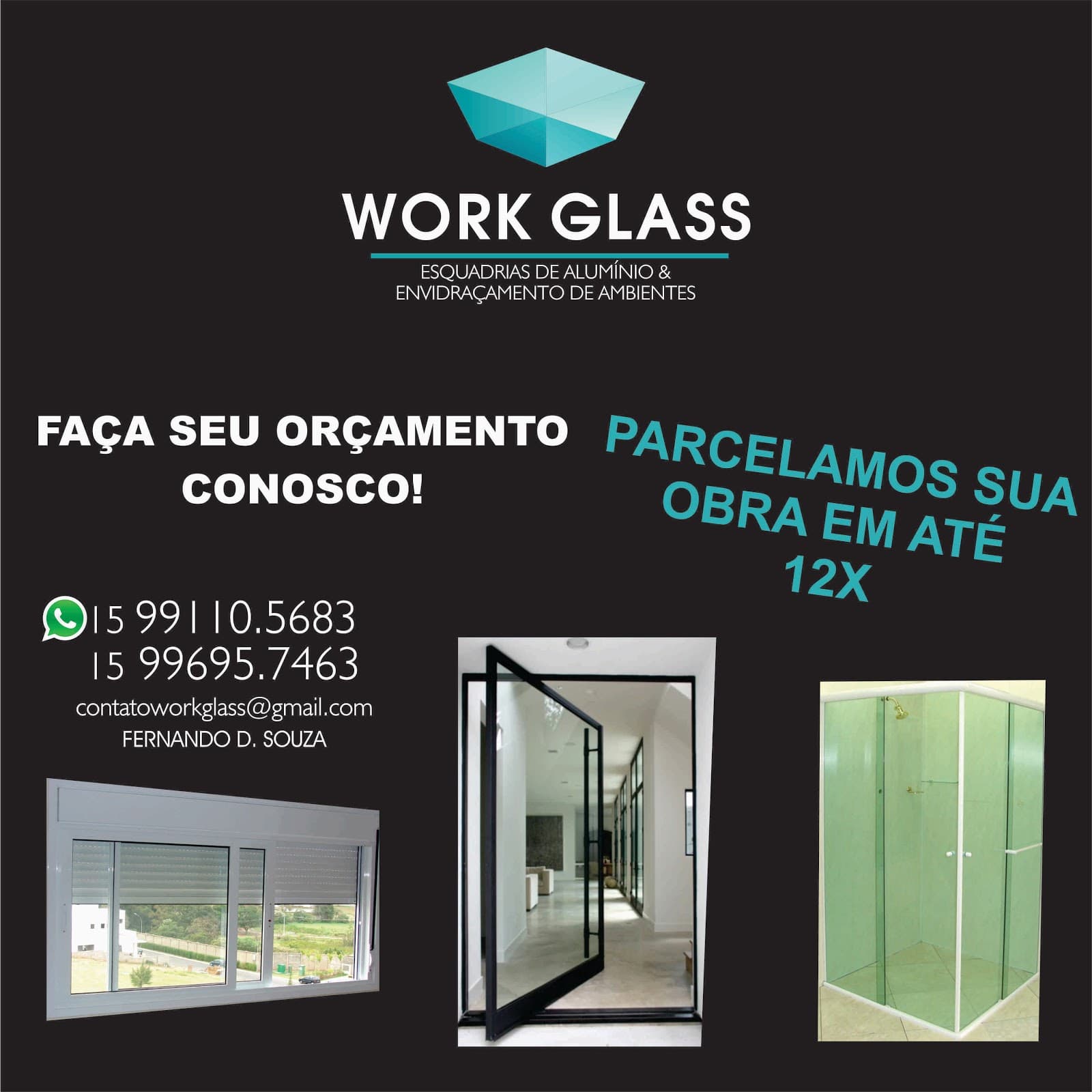 Work Glass Esquadrias de Alumínio & Envidraçamento de Ambientes